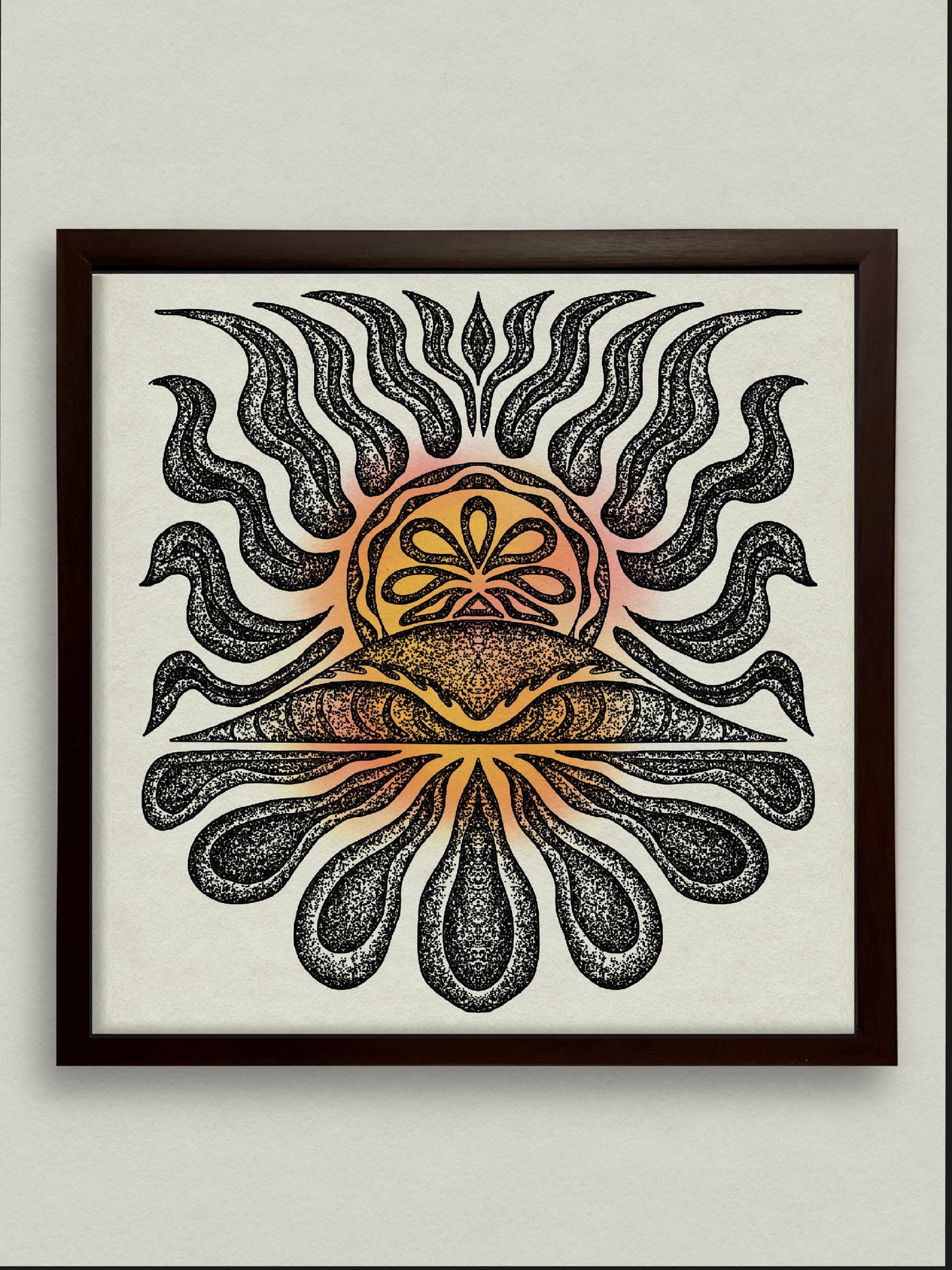 Psycho Sun 12x12 Framed Print (Copy)