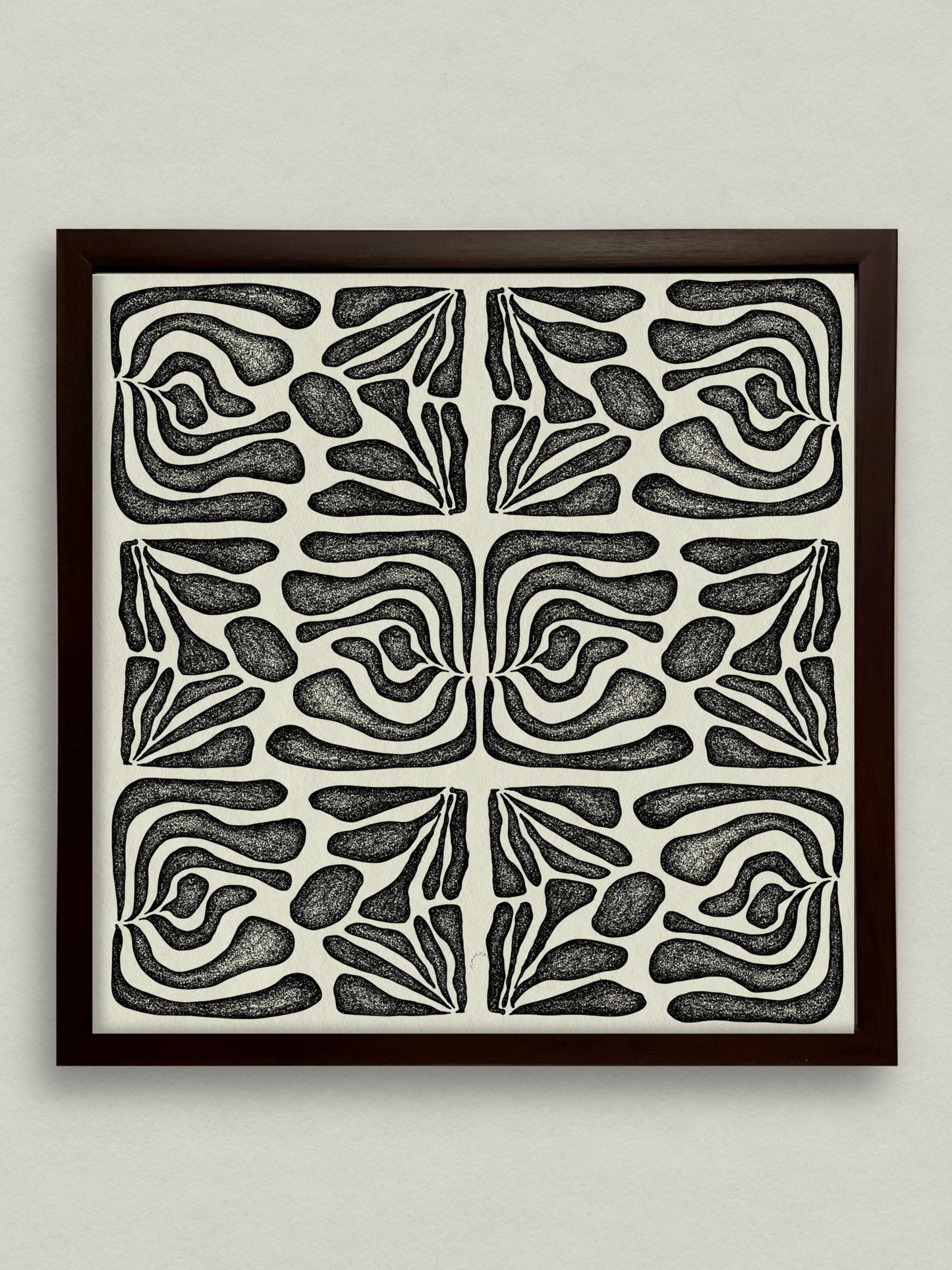 Tribal Textures 12x12 Framed Print