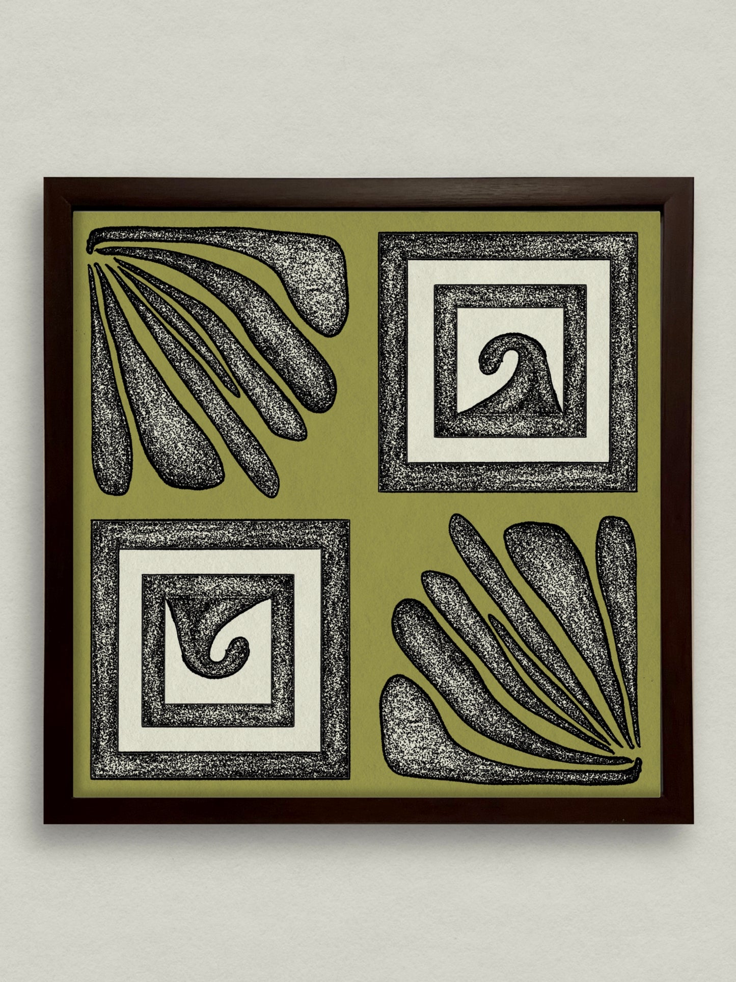 Ancient Markings 12x12 Framed Print