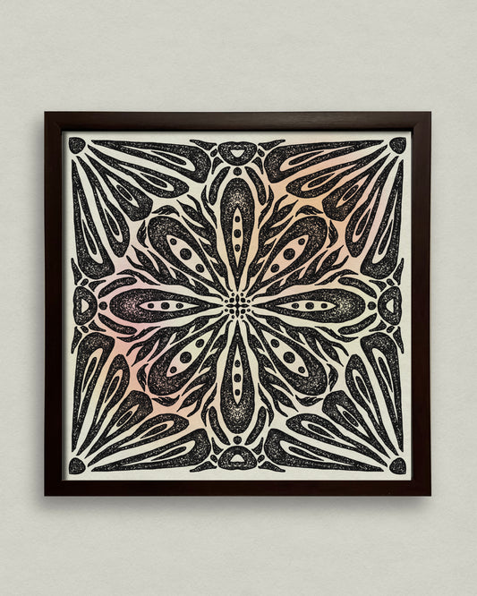 Jungle Tile 12x12 Framed Print