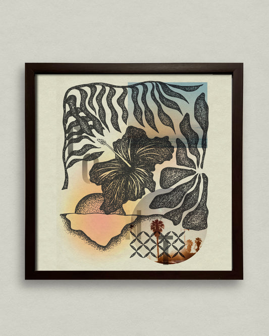 Hibiscus Horizons 12x12 Framed Print