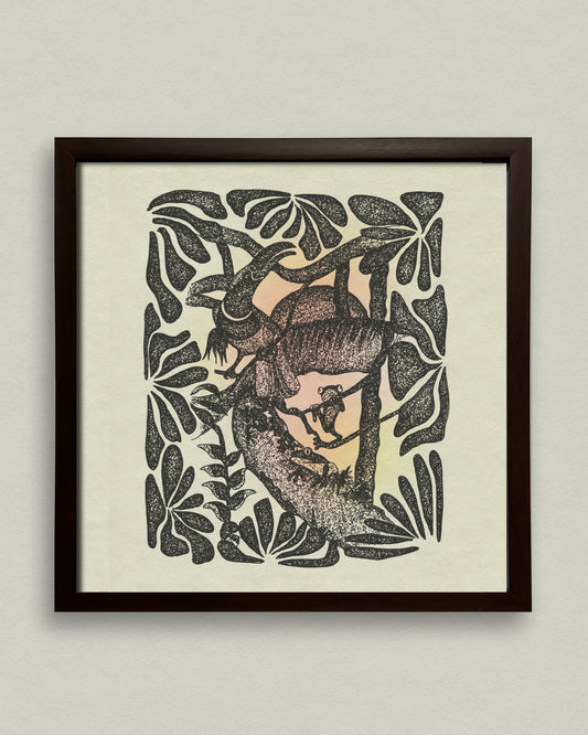 Three Frogs and TwoCan 12x12 Framed Print